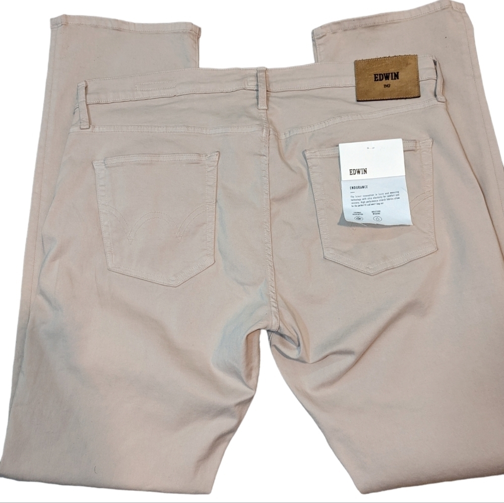 Edwin Jace Straight Beige Pants..Size 38/32